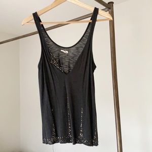 Casual Tank Top with Beaded Embellishments